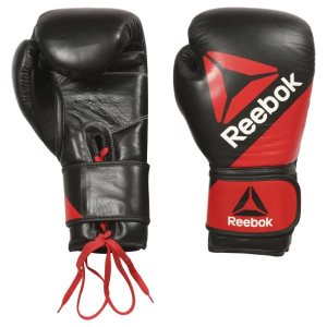 Rękawice Męskie Reebok Leather Training Glove Kolorowe/Czerwone/Czarne PL 86MATJD